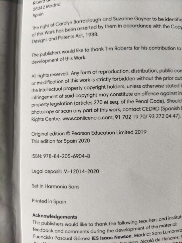 LIBRO DE INGLES. 1 ESO. PEARSON