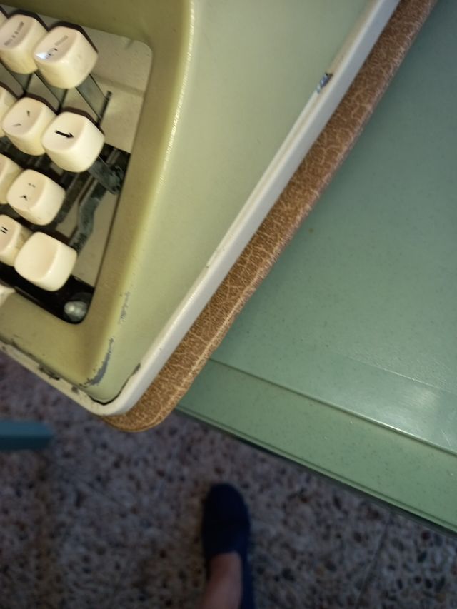 Máquina de escribir.