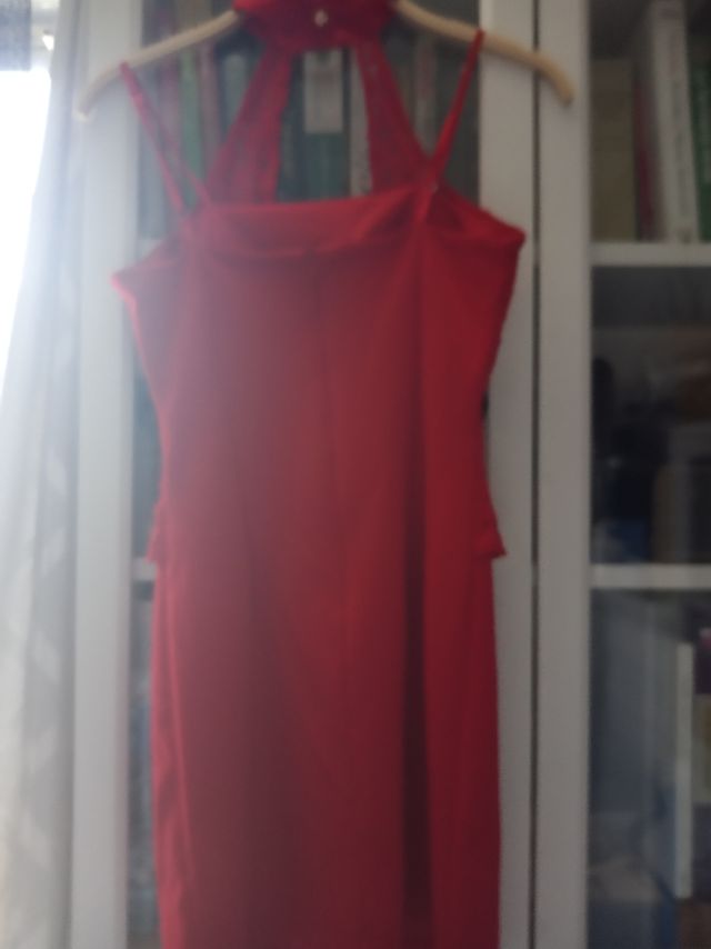 vestido rojo mini