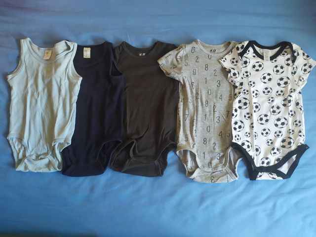 Lote 5 bodies talla 86-92cm
