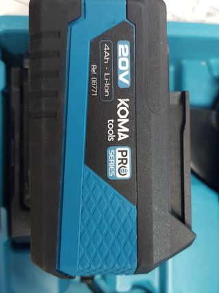 Amoladora de bateria Koma 20V. 4.0Ah