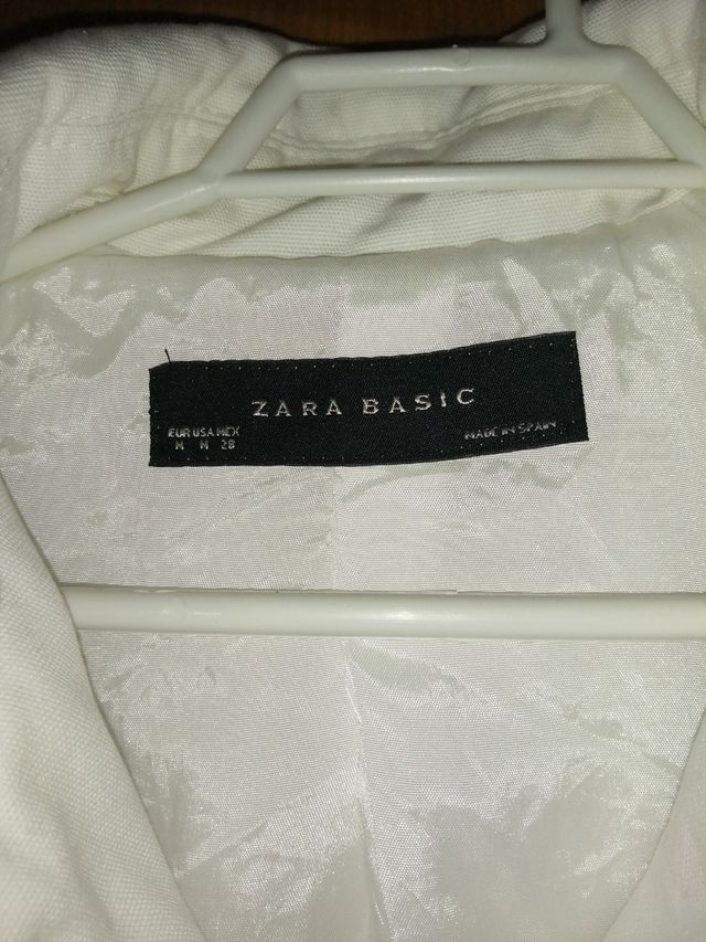 chaqueta loneta zara