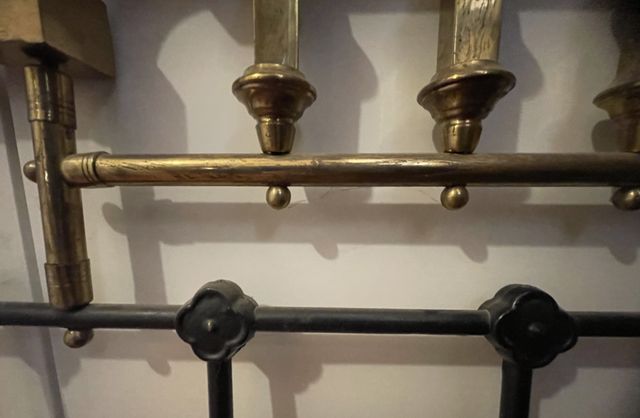 Cabecero de Hierro y latón Vintage.