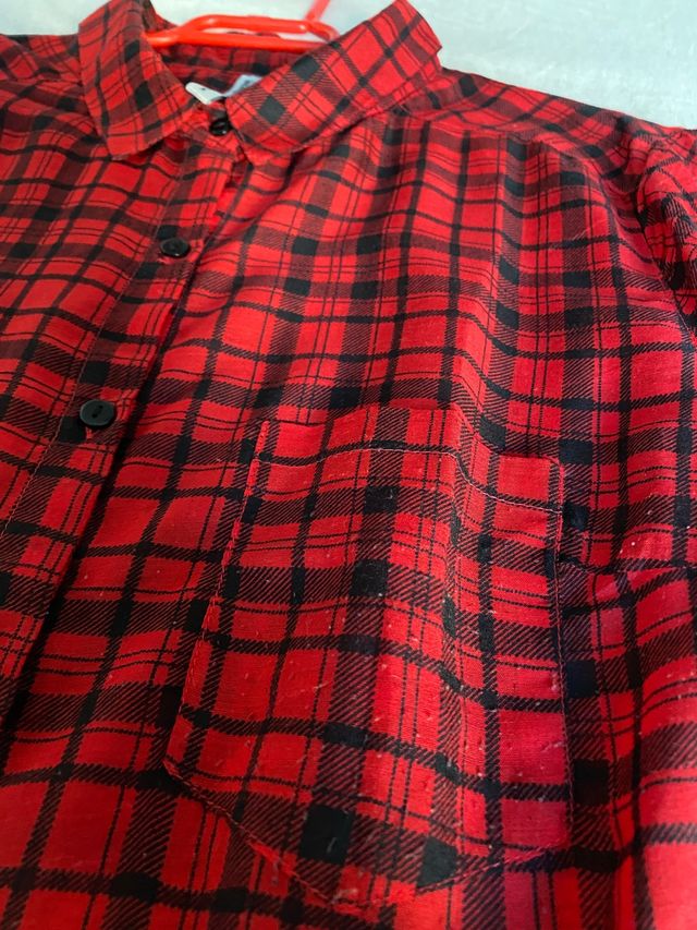 Camisa cuadros tela fina