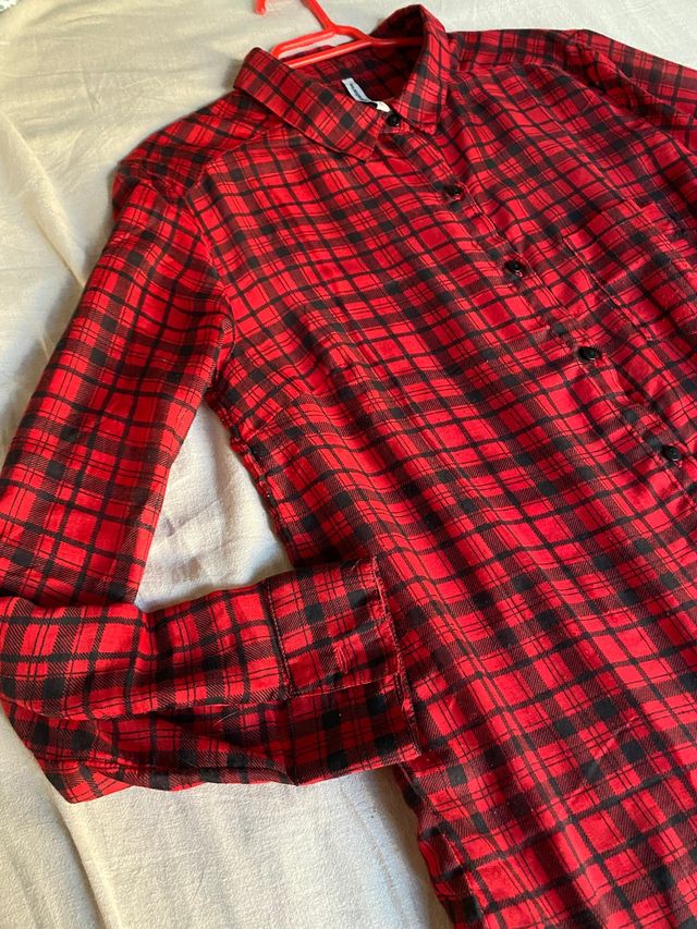 Camisa cuadros tela fina