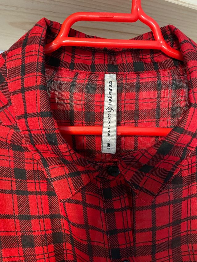 Camisa cuadros tela fina