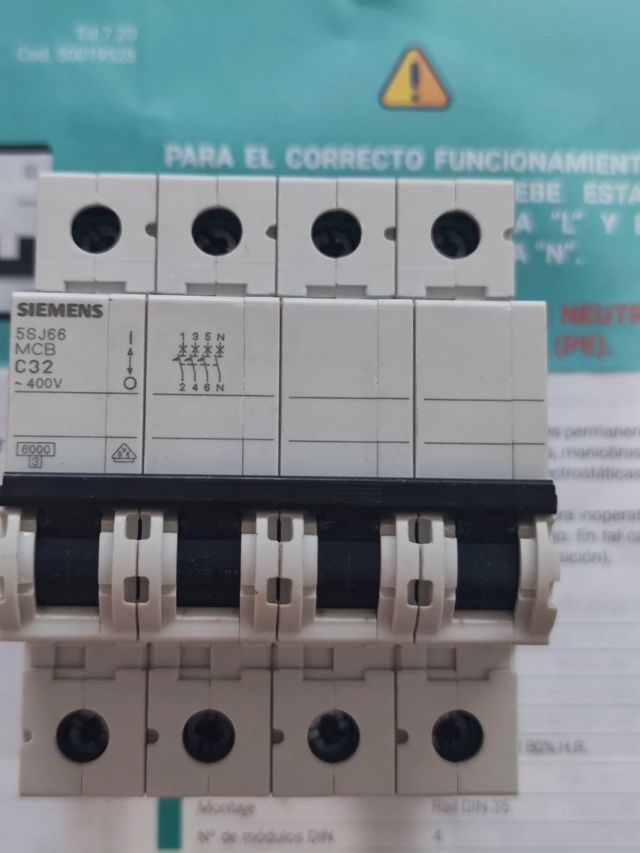 5SJ66 Siemens Automático magnetortermico 400V