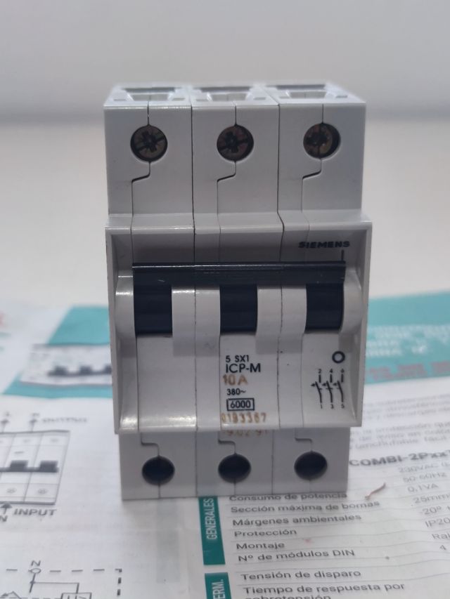 SIEMENS 5 SX1 ICP-M 20 A MAGNETOTERMICO 