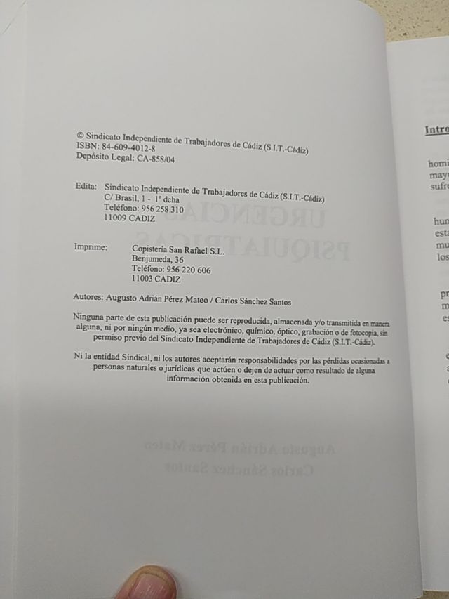 🔴🔴 Libro urgencias psiquiatras
