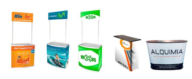 Mostradores promocional - Pop-up display Barcelona