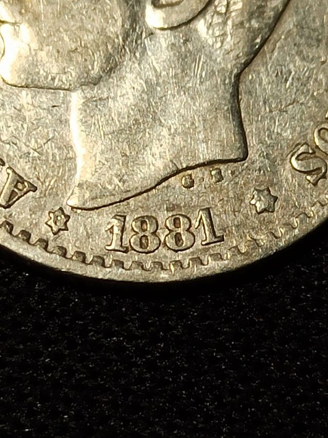 50 cent. Alfonso XII 1881 (*8*1) MSM MBC