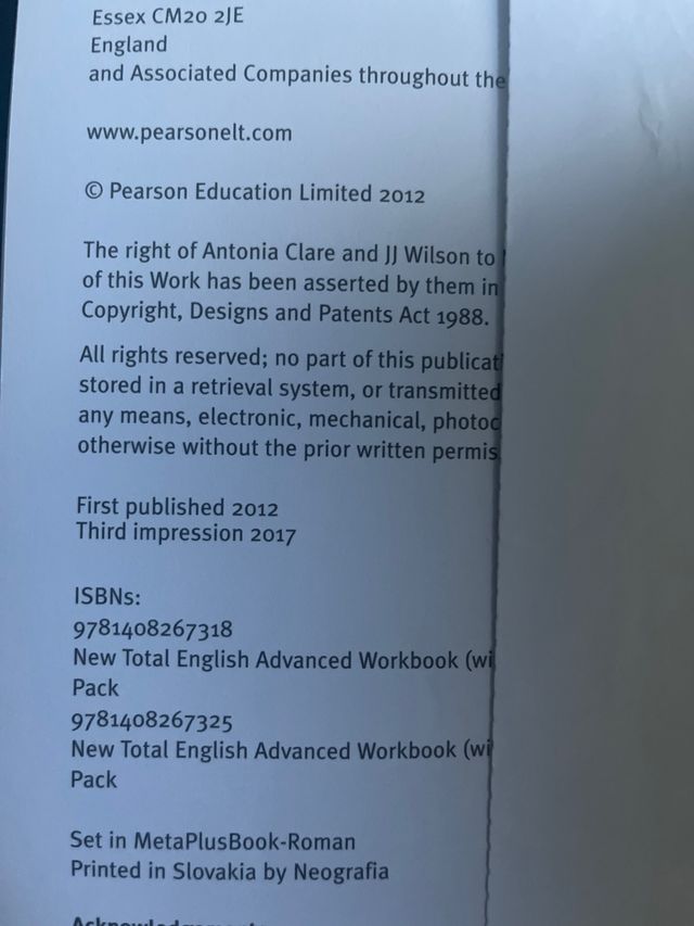 Libro inglés Total English C1