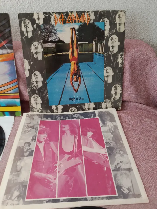 DEF LEPPARD love bites maxi / high n dry 81 LP vin