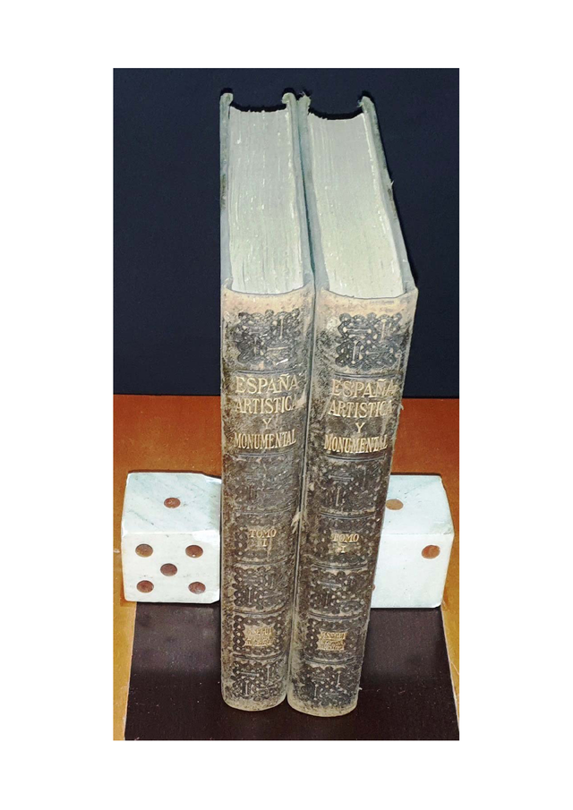 ESPAÑA ARTÍSTICA Y MONUMENTAL., 2 TOMOS,  año 1920