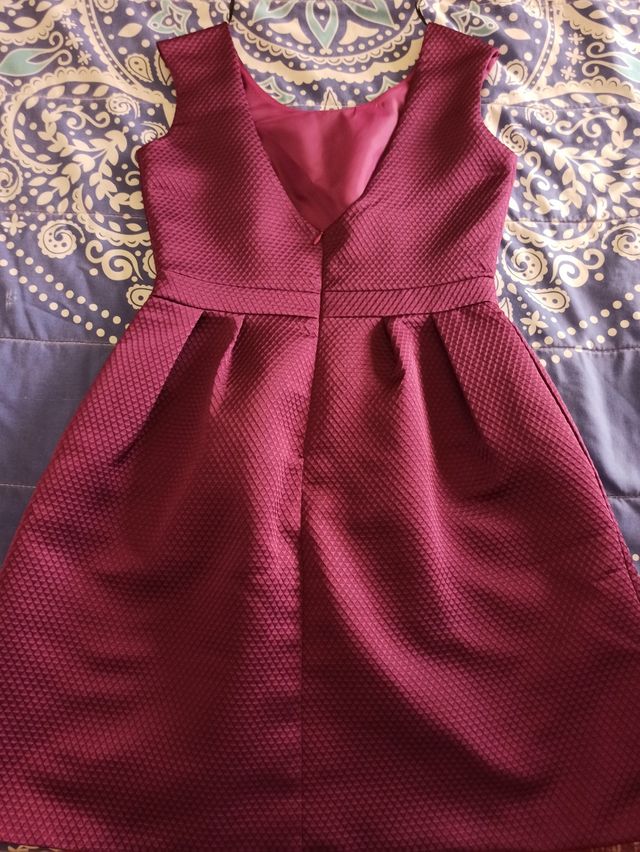 Vestido fiesta granate