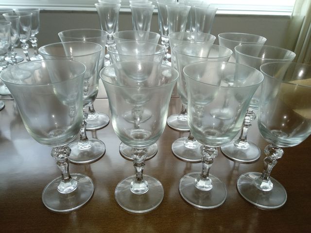 Cristalería vintage - 48 copas