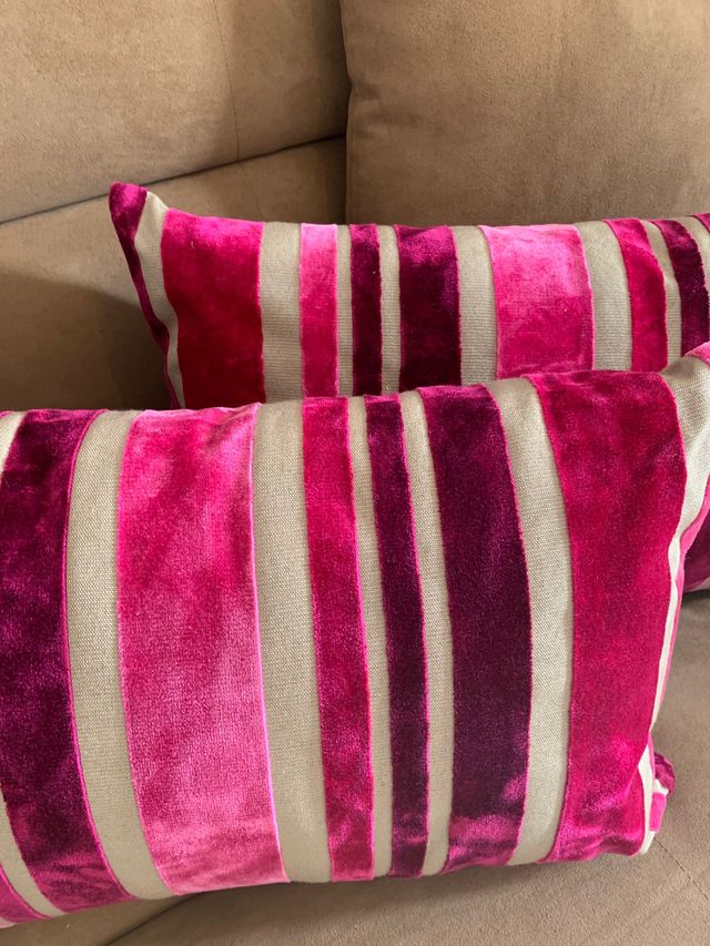 2 cojines (funda + relleno)