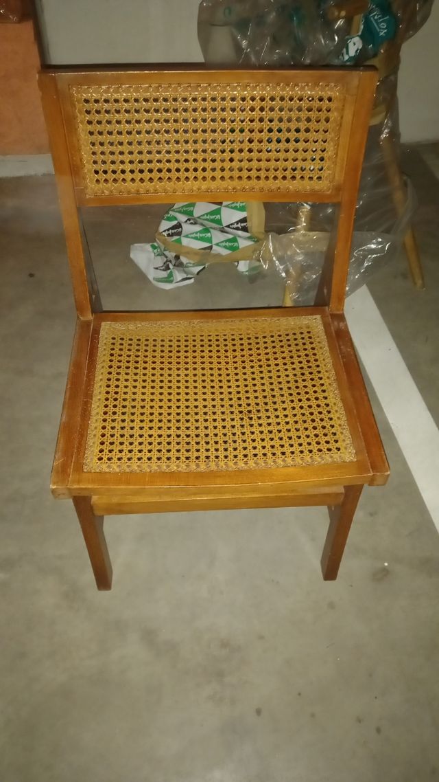 Mesa redonda de comedor extensible con 4 sillas