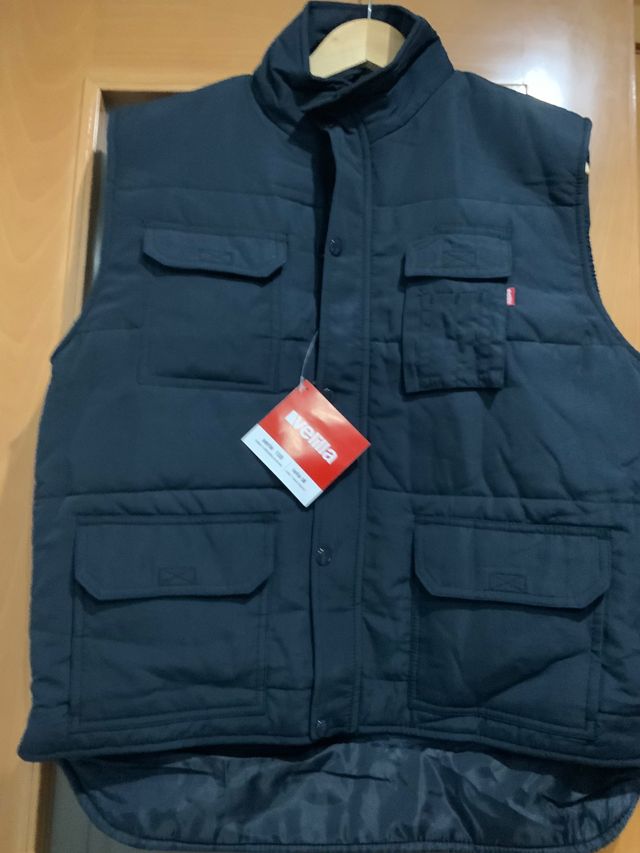 Chaleco trabajo azul marca velilla