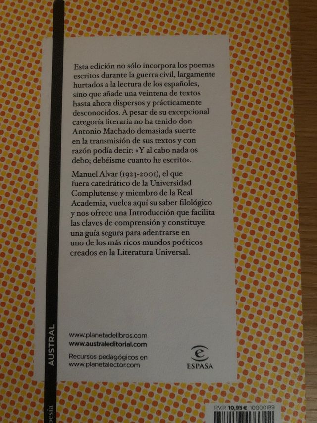 Poesías completas de Antonio Machado.