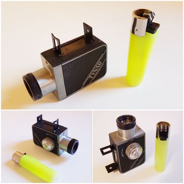 Tynar cámara espía + caja + folleto (EEUU / 1950)