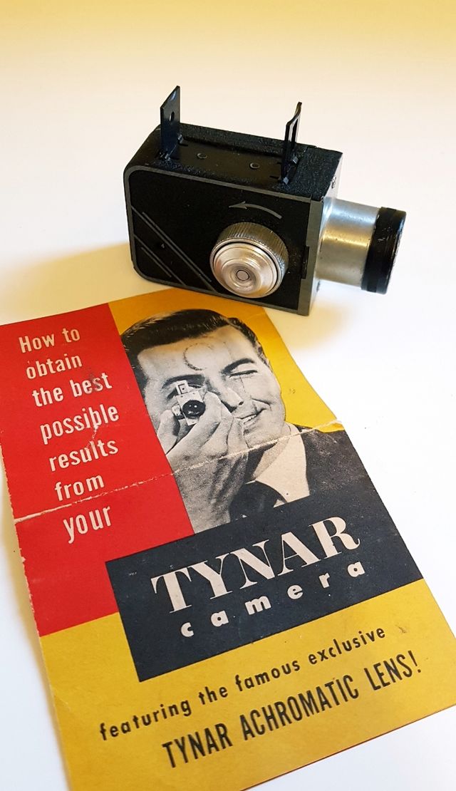 Tynar cámara espía + caja + folleto (EEUU / 1950)