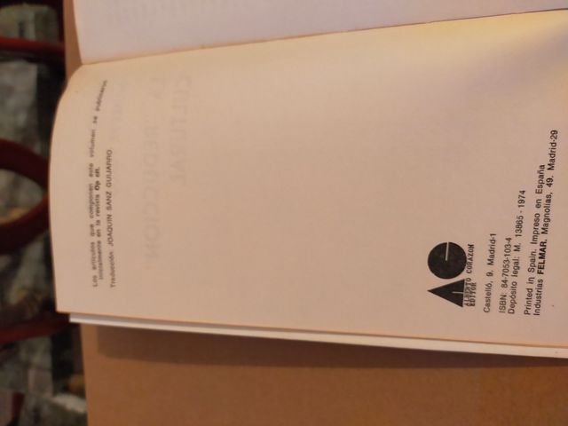 La reducción cultural. Renato de Fusco/G. Fusco