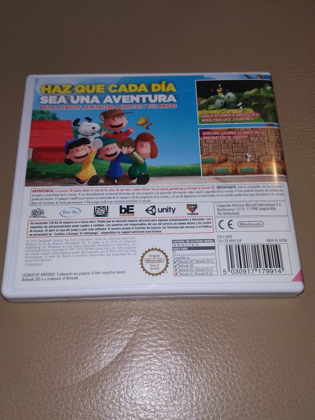 JUEGO NINTENDO 3DS - CARLITOS SNOOPY -