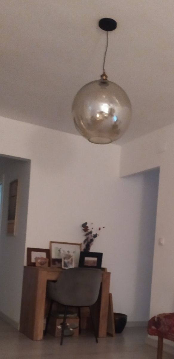 lámpara bola vintage!!para crear ambiente comedor