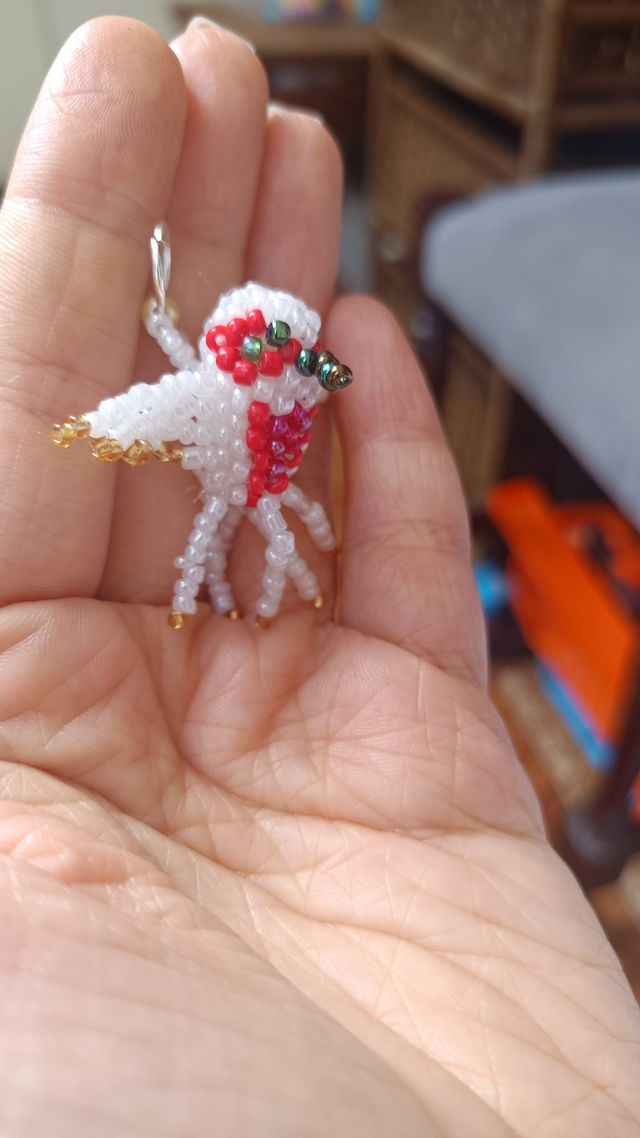 portachiavi con perline