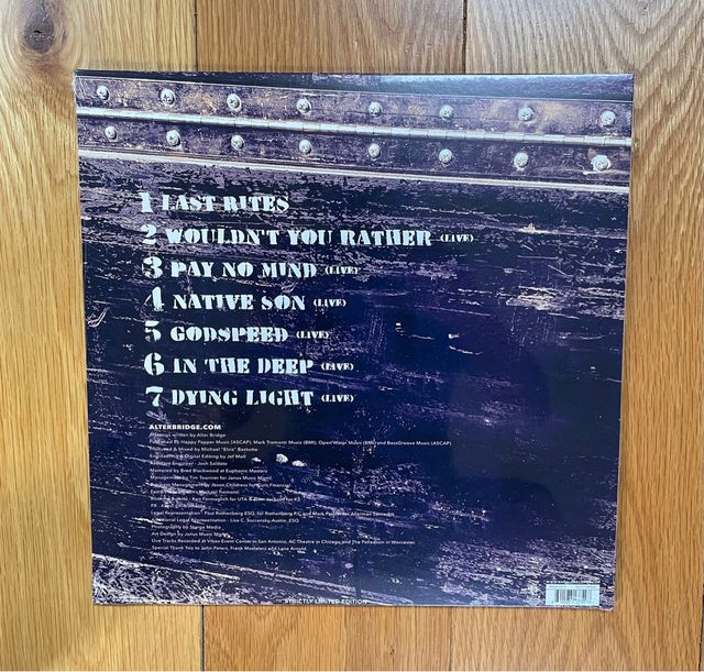 Alter Bridge "Walk the Sky" (2.0) vinilo BLANCO