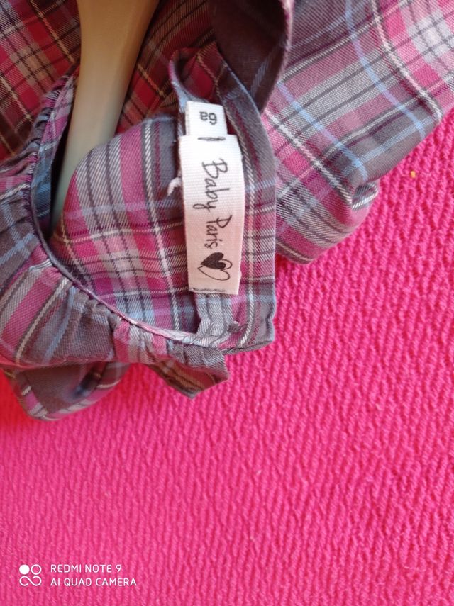 Conjunto peto y blusa niña