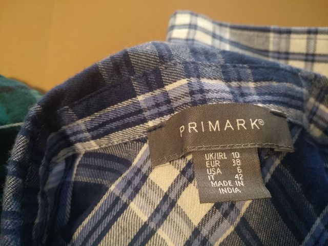 Lote de 2 camisas cuadros mujer