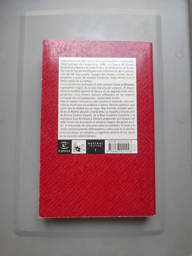 Luces de bohemia. Esperpento