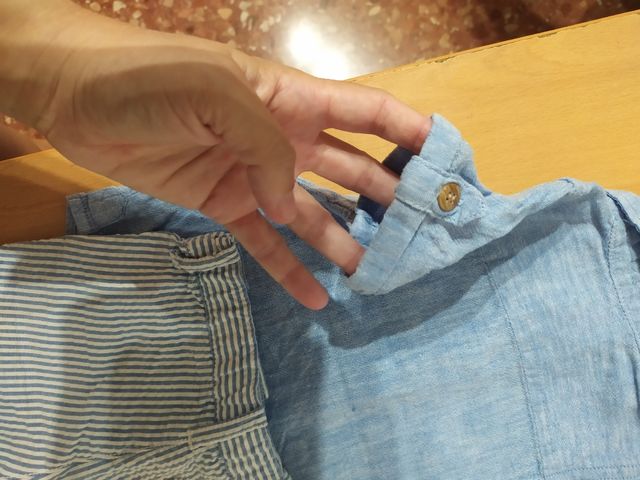 Conjunto pantalon y camisa 6 meses