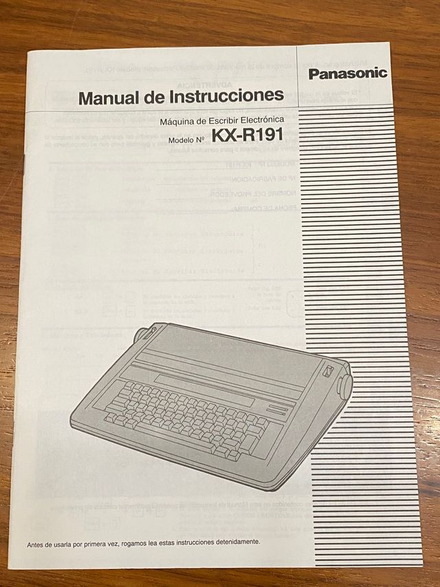 Maquina de escribir electrónica Panasonic