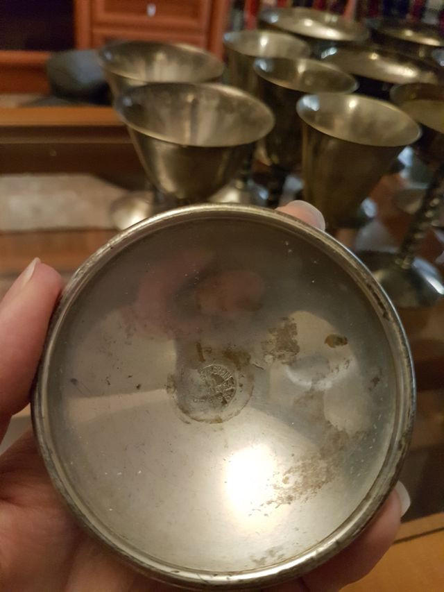 17 Copas plata Coplats, LP BRASS, antiguas