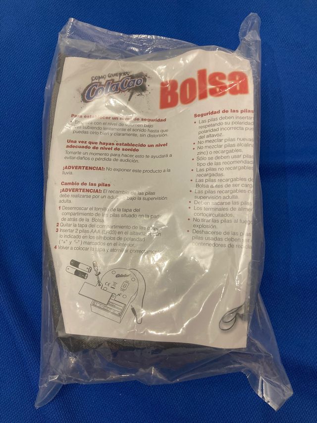 Bolsa con altavoz del Colacao NUEVA