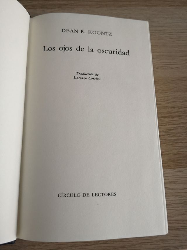Los ojos de la oscuridad, Dean R. Koontz