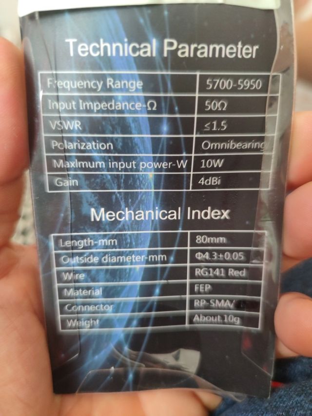 Antena para Drones TX Rx 5.8 G Mushroom Antenna