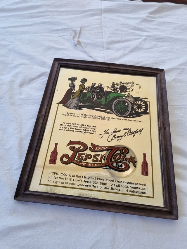 ANTIGUO ESPEJO DE PUBLICIDAD DE PEPSICOLA