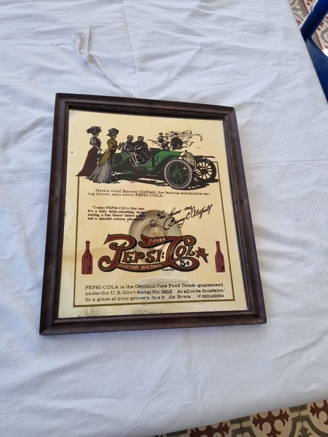 ANTIGUO ESPEJO DE PUBLICIDAD DE PEPSICOLA