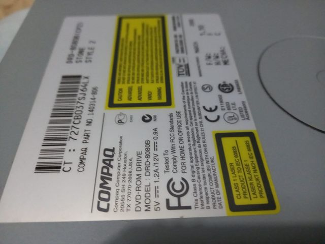 DVD rom y regrabadora