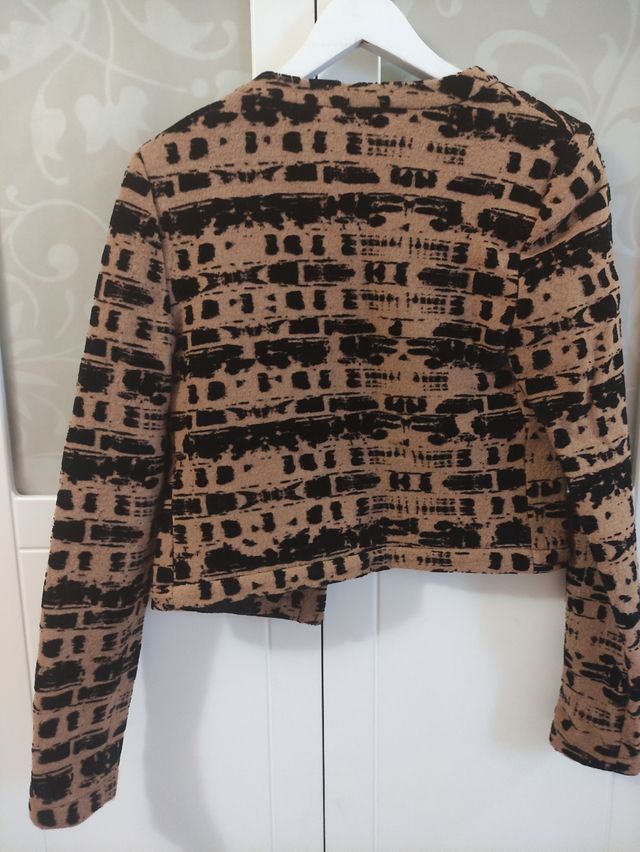 Chaqueta Torera Camel y negro