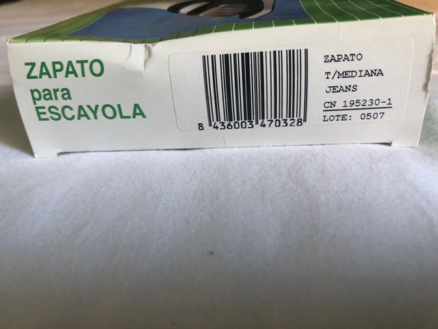 Zapato para escayola