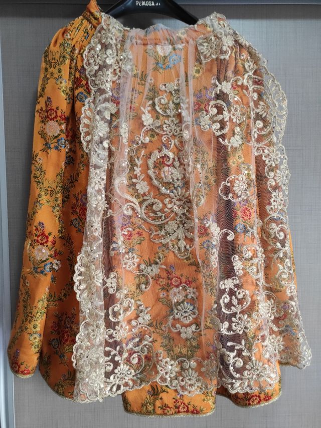 Traje fallera para niña 4 a 7 años.