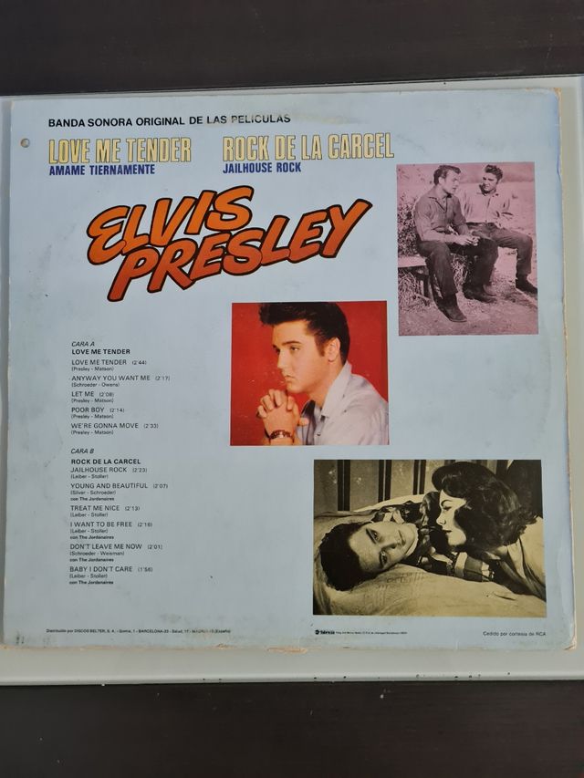Elvis Presley BSO Love me tender y Jailhouse Rock