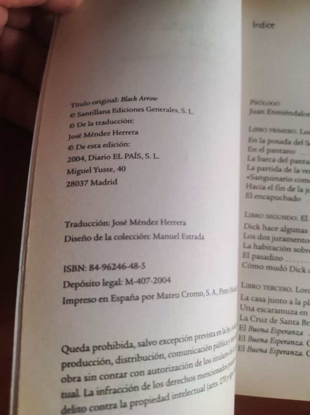 Libro La flecha negra