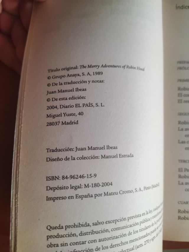 Libro Las alegres aventuras de Robin Hood