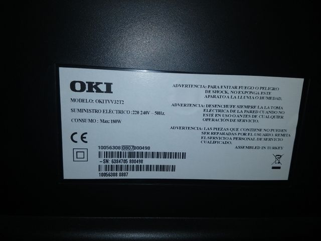 Televisión Oki, Philips, Samsung 